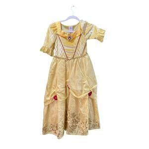 Disney Store Girl Princess Beauty and Beast Belle Dress Size 7/8